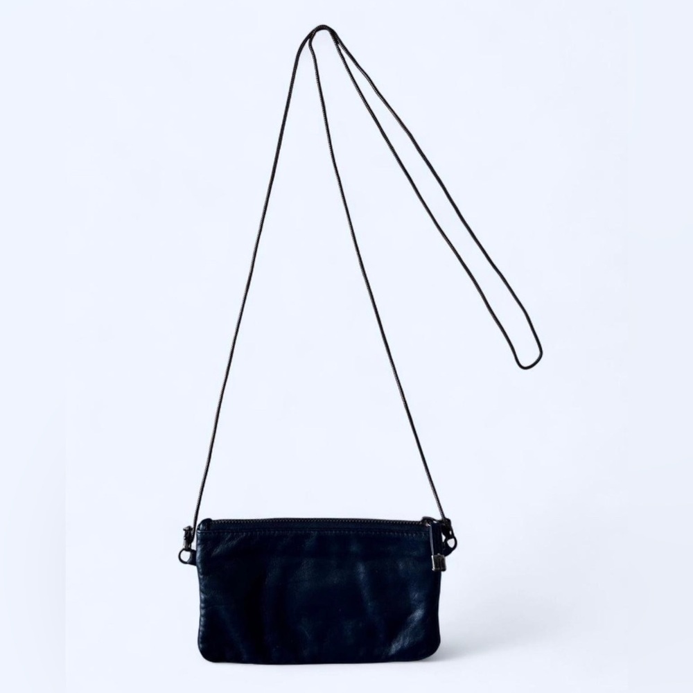 Silence + Noise Urban Outfitters Black Leather Suede Crossbody Bag